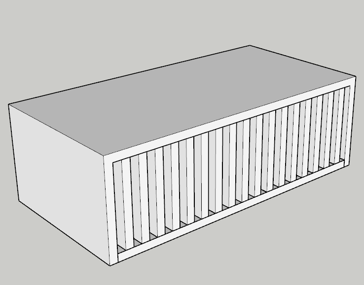圖4-2冷卻塔進(jìn)風(fēng)消聲器效果圖 圖4-2冷卻塔進(jìn)風(fēng)消聲器效果圖